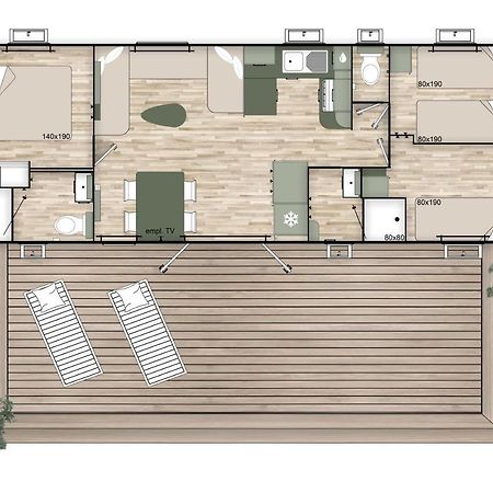 Les Dunes 5 Etoiles Mbh 6Pers 1 Suite Parentale 2 Chbs Et 2 Sdb 2 Wc Clim 42M2 トレイユ エクステリア 写真